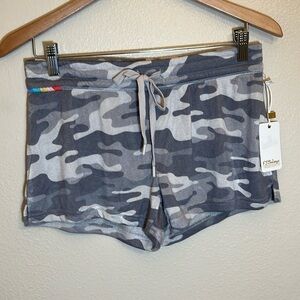 NWT P.J. Salvage Moon Grey Camo Lounge Shorts